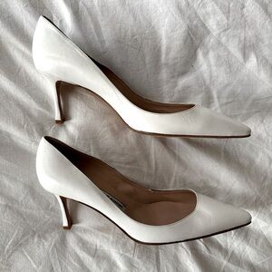 Vintage white Manolo Blahnik heels